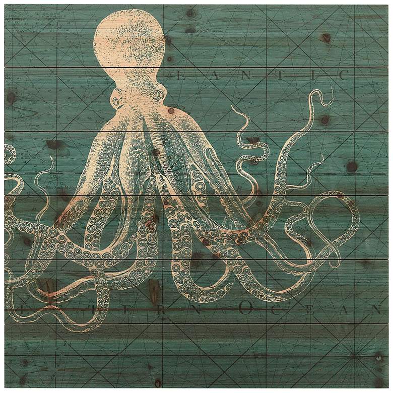 Image 2 Coastal Menagerie B 24"W Giclee Print Solid Wood Wall Art