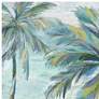 Coastal Palm 2 24" Square Outdoor Canvas Wall Art