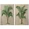 Coastal Palm 36"H 2-Piece Giclee Printed Wood Wall Art Set