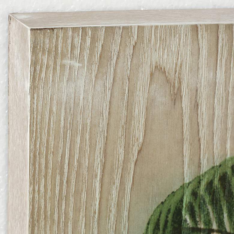 Image 4 Coastal Palm 36"H 2-Piece Giclee Printed Wood Wall Art Set more views