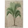 Coastal Palm I 36" High Giclee Printed Wood Wall Art