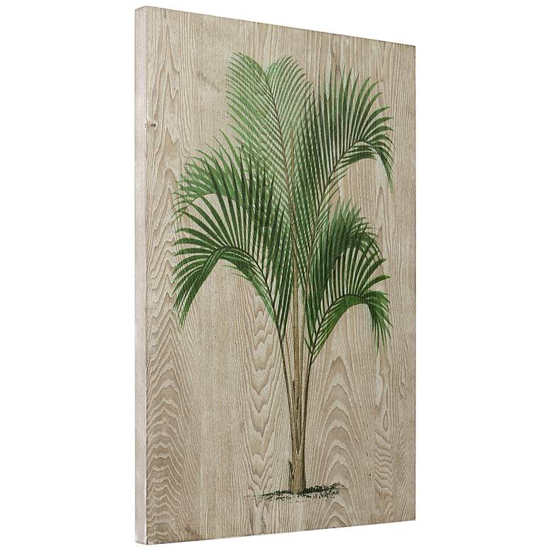 Image 5 Coastal Palm I 36" High Giclee Printed Wood Wall Art more views