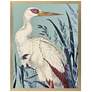 1_Coastal Paradise Stork 39"W x 51"H Framed Art