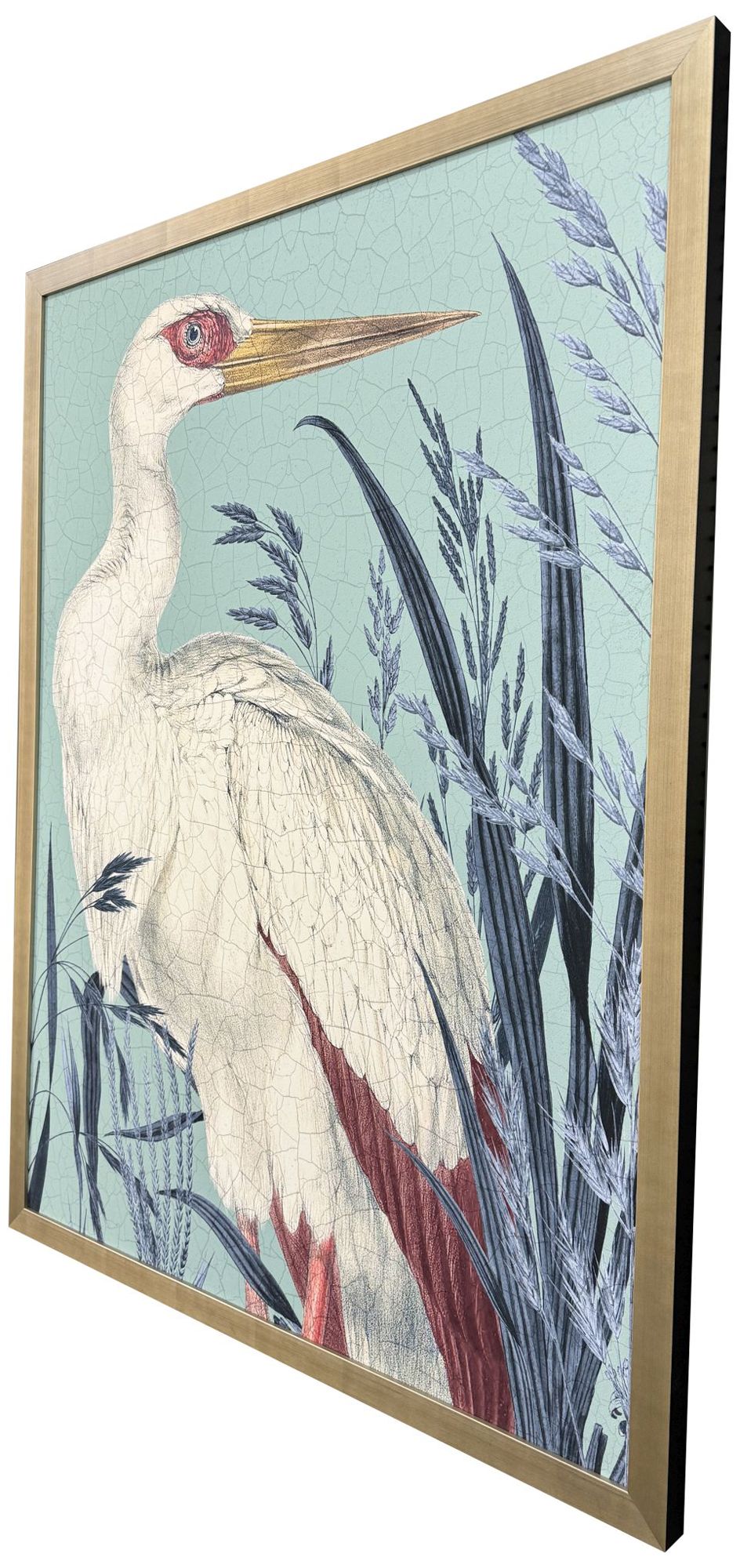 Image 2 Coastal Paradise Stork 39"W x 51"H Framed Art more views