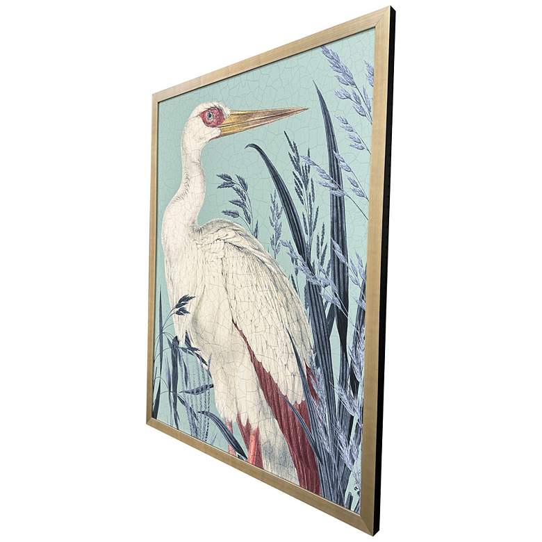 Image 2 Coastal Paradise Stork 39"W x 51"H Framed Art more views