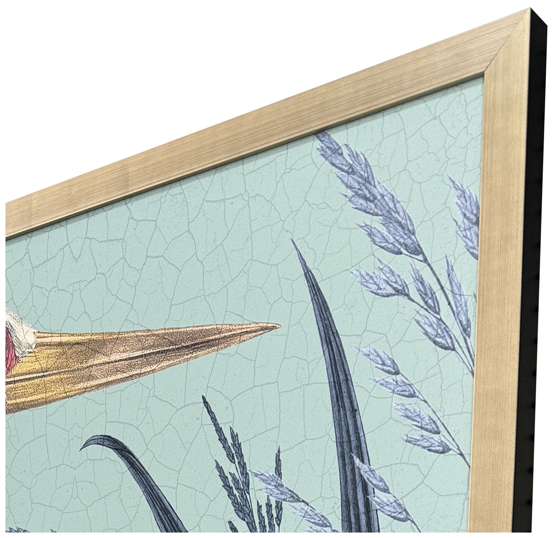 Image 3 Coastal Paradise Stork 39"W x 51"H Framed Art more views