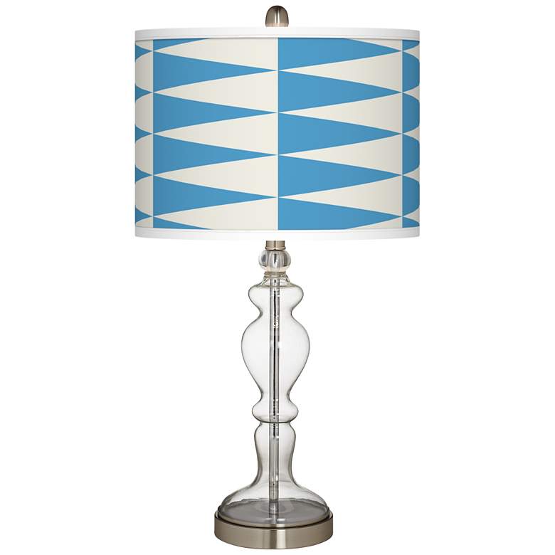 Image 1 Coastal Pennant Giclee Apothecary Clear Glass Table Lamp