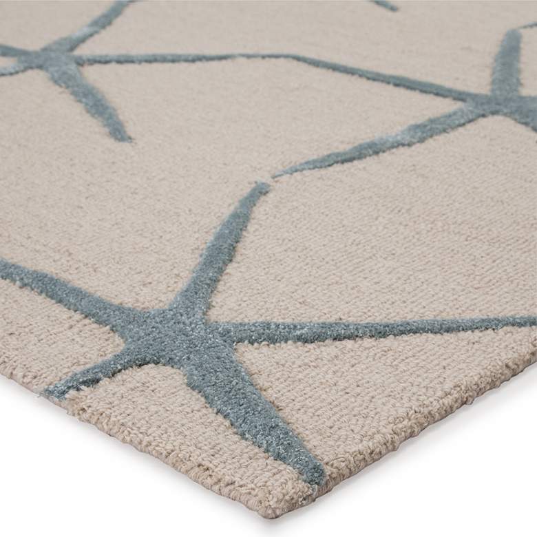 Image 3 Coastal Resort Starfish COR24 5'x8' Off-White Blue Area Rug more views