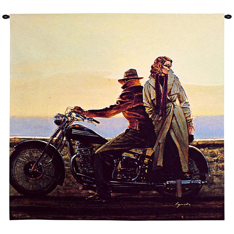Image 1 Coastal Ride 31 inch Square Wall Tapestry