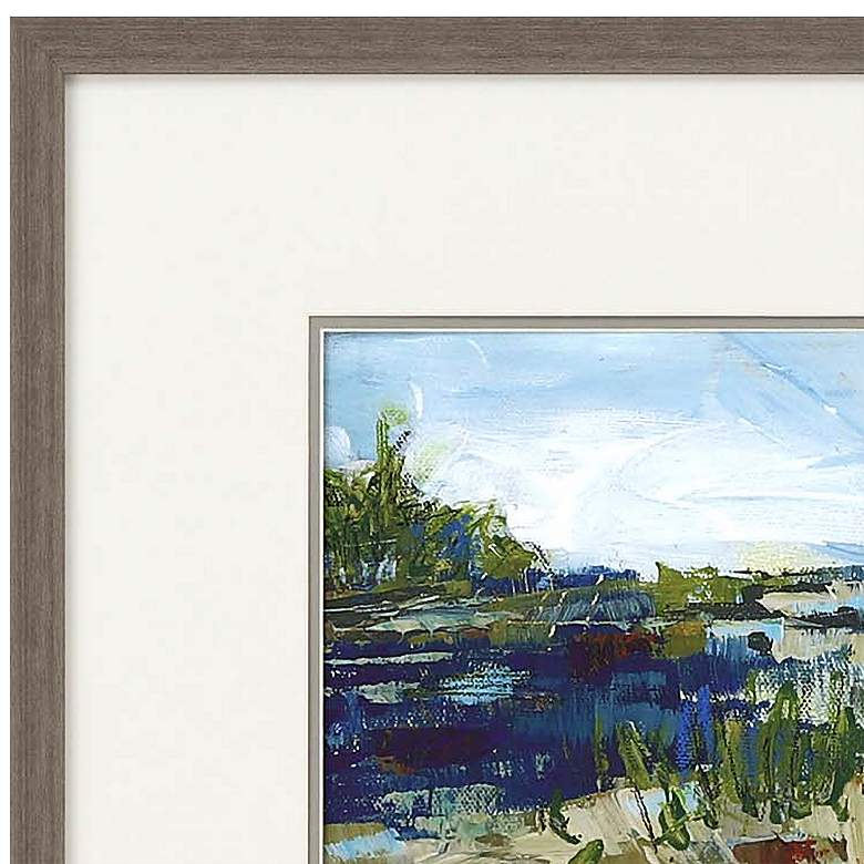 Image 3 Coastal Sand 21" Square 2-Piece Framed Giclee Wall Art Set more views