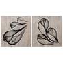 2_Coastal Serenity 24" Square 2-Piece Giclee Wood Wall Art Set
