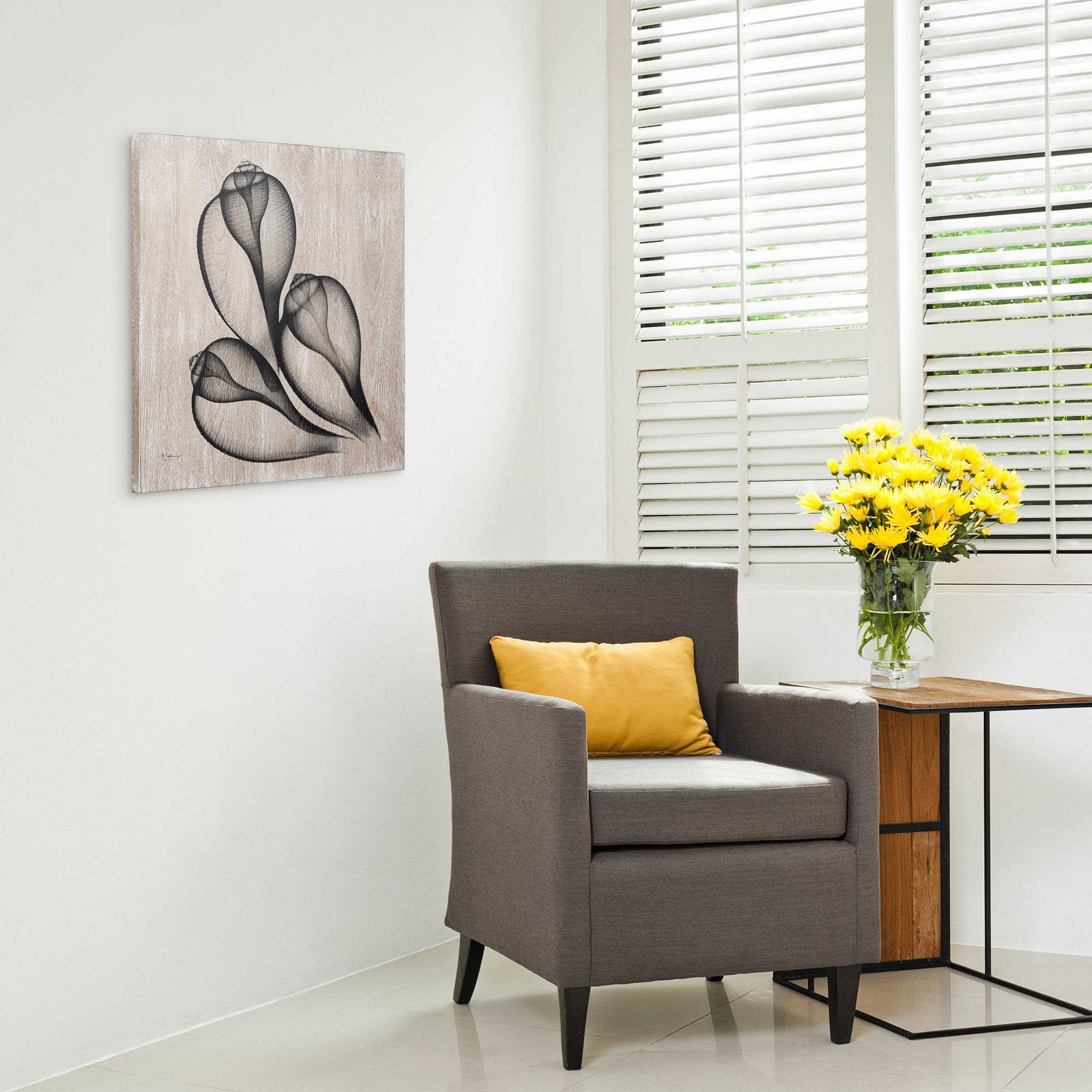 Coastal Serenity 24" Square 2-Piece Giclee Wood Wall Art Set