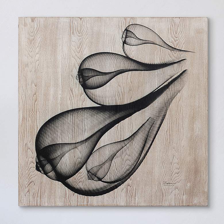 Image 1 Coastal Serenity I 24" Square Giclee Printed Wood Wall Art