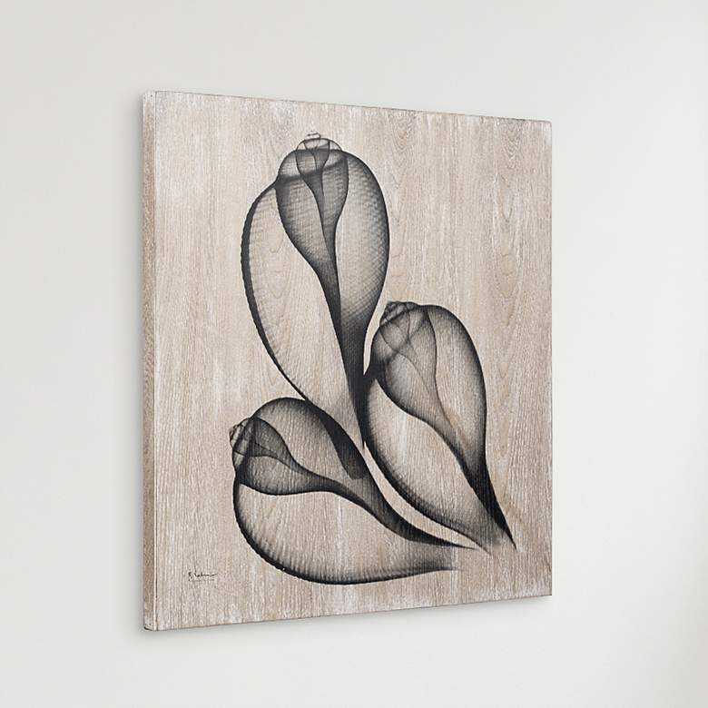 Image 1 Coastal Serenity II 24" Square Giclee Printed Wood Wall Art