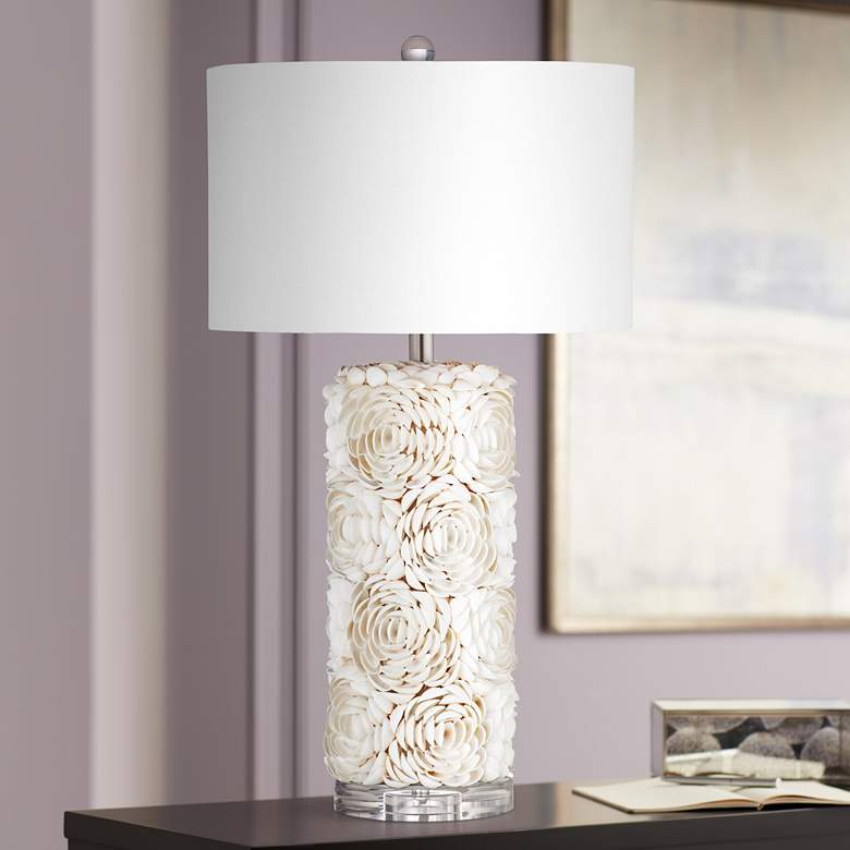 Image 1 Coastal Shell Handcrafted Table Lamp