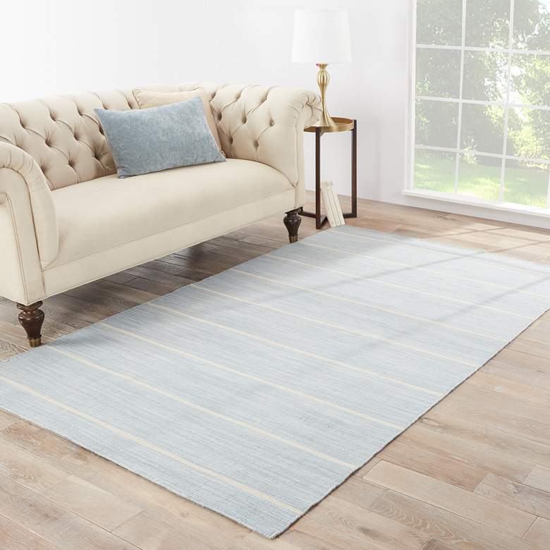 Image 1 Coastal Shores Cape Cod COH16 5'x8' Blue and White Area Rug
