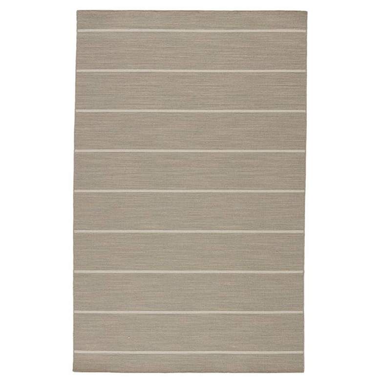 Image 1 Coastal Shores Cape COH17 5&#39;x8&#39; Gray White Striped Area Rug