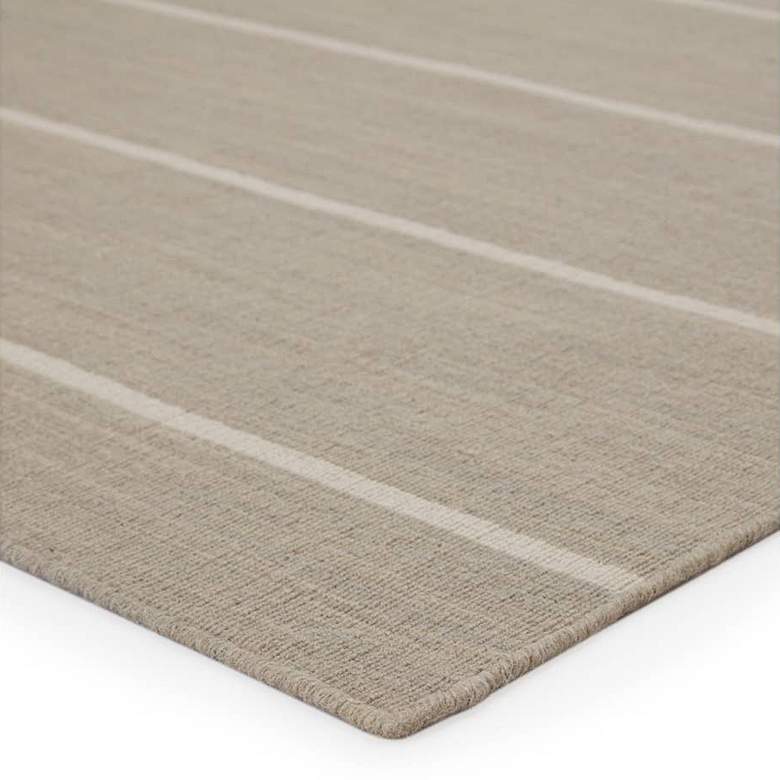 Image 2 Coastal Shores Cape COH17 5'x8' Gray White Striped Area Rug more views