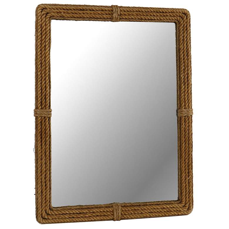 Image 1 Coasting 1 Brown Rope 30 3/4" x 40 1/2" Wall Mirror