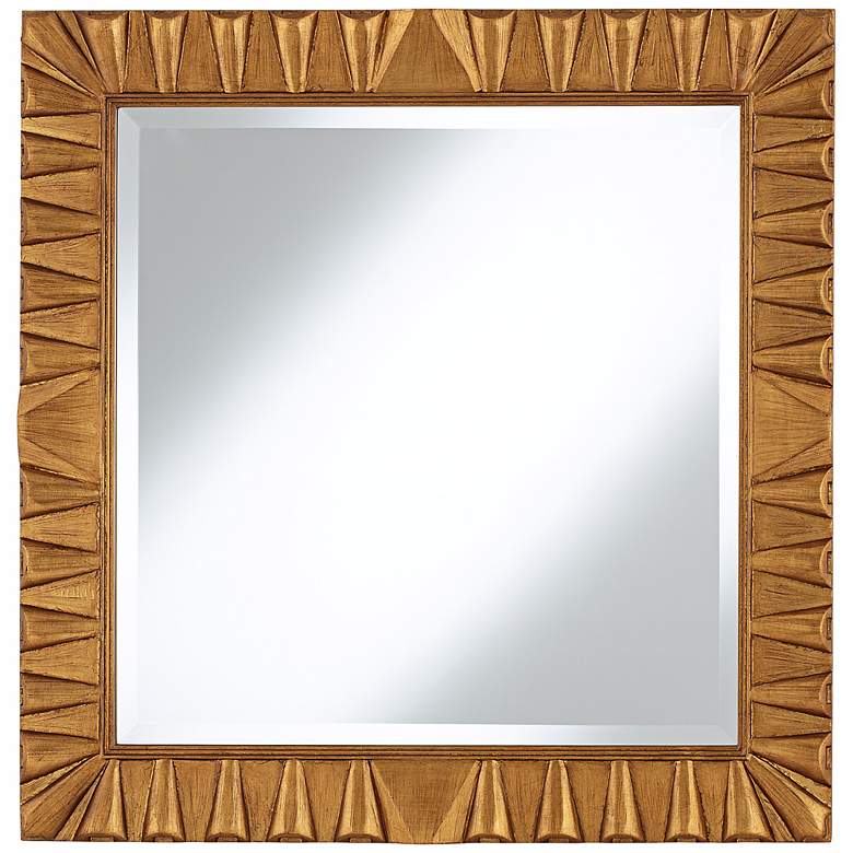 Image 1 Coba Antique Gold 30" Square Wall Mirror
