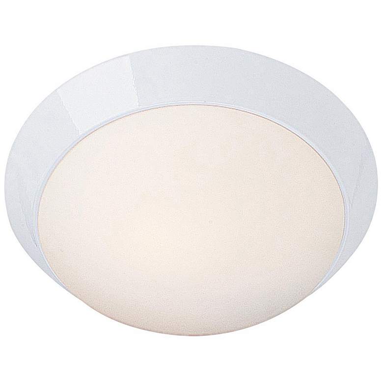 Image 1 Cobalt - 2-Light 13" Flush Mount - White Finish - Opal Glass Shade
