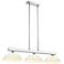 Cobalt 46" Wide Brushed Nickel 3-Light Billiard Pendant