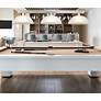 2_Cobalt 46" Wide Brushed Nickel 3-Light Billiard Pendant more views