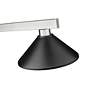7_Cobalt 46"W Brushed Nickel Black 3-Light Billiard Pendant more views