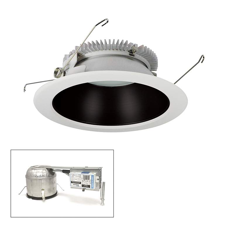 Image 1 Cobalt 6" Black-White 2000lm LED Round Remodel Recessed Kit