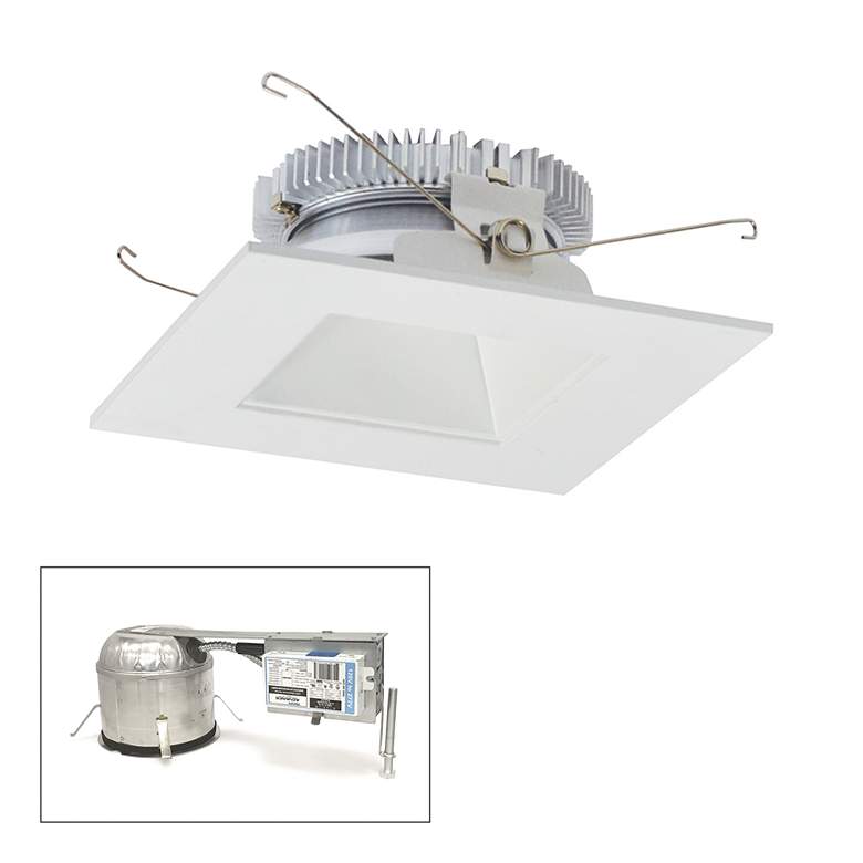 Image 1 Cobalt 6" White 1500lm LED Square Remodel Recessed Kit