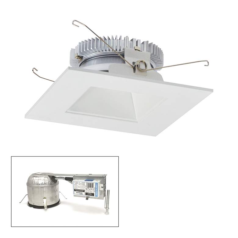 Image 1 Cobalt 6 inch White 1500lm LED Square Remodel Recessed Kit