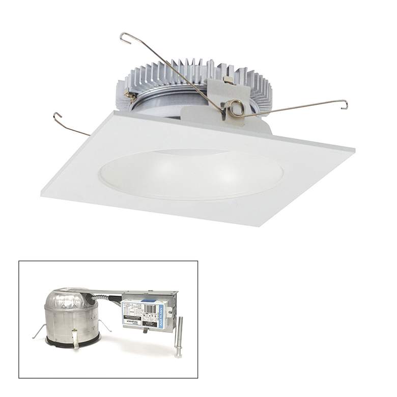 Image 1 Cobalt 6 inch White 2000lm LED Square-Round Remodel Recessed Kit