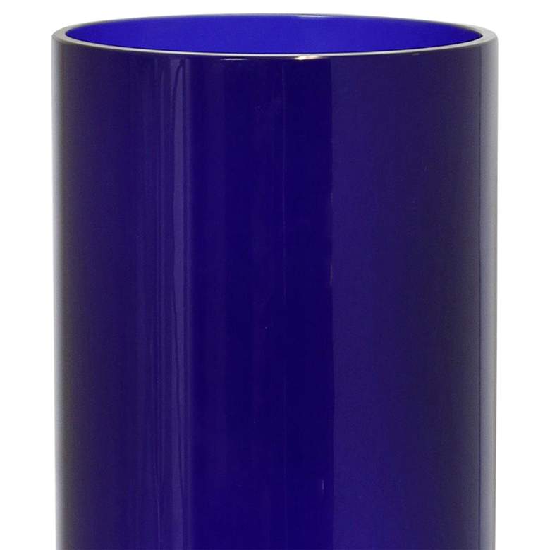 Image 2 Cobalt Blue - Glass Vase - 15In Ht. X 6In W. X 6In D. more views