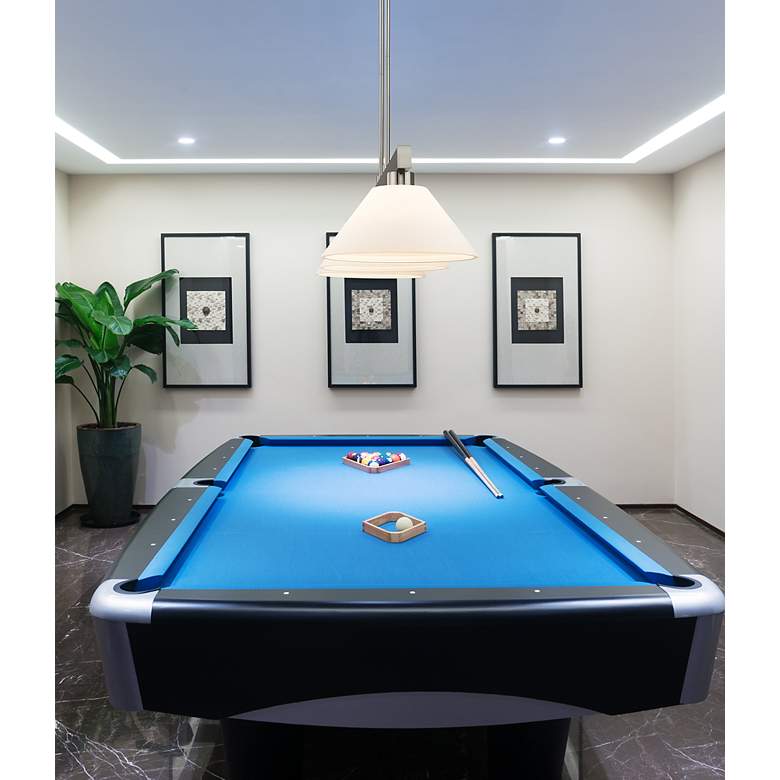 Image 2 Cobalt by Z-Lite Brushed Nickel 3 Light Billiard Light more views