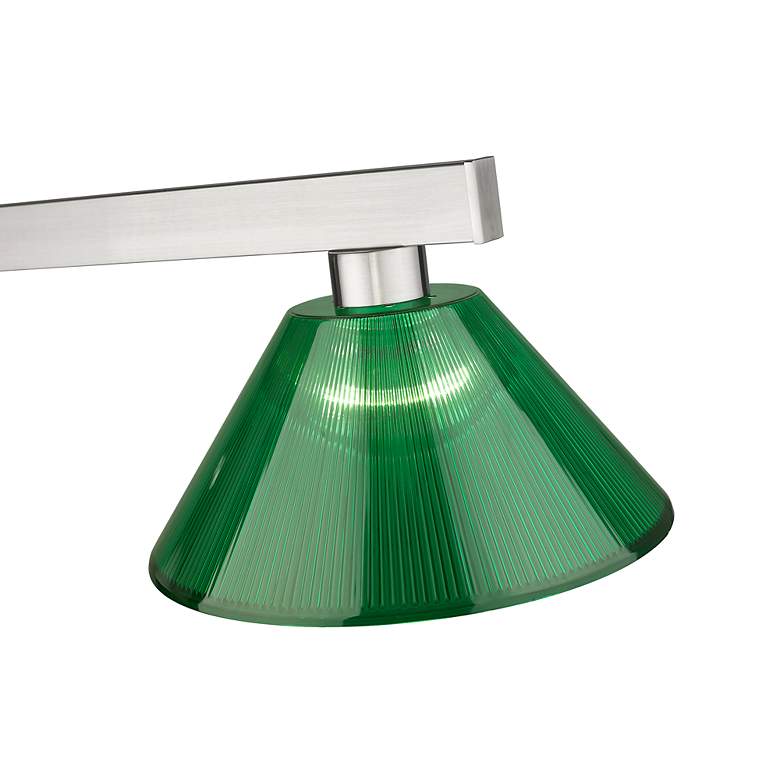 Image 4 Cobalt by Z-Lite Brushed Nickel 3 Light Billiard Light more views