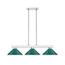 3_Cobalt by Z-Lite Brushed Nickel 3 Light Billiard Light more views