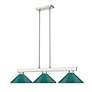 4_Cobalt by Z-Lite Brushed Nickel 3 Light Billiard Light more views