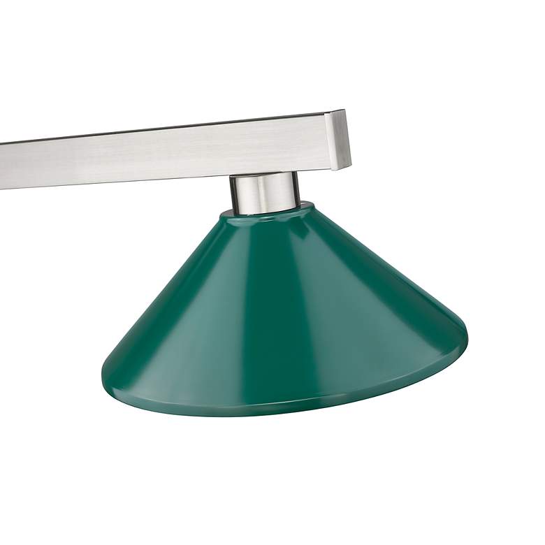 Image 5 Cobalt by Z-Lite Brushed Nickel 3 Light Billiard Light more views
