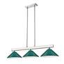 6_Cobalt by Z-Lite Brushed Nickel 3 Light Billiard Light more views