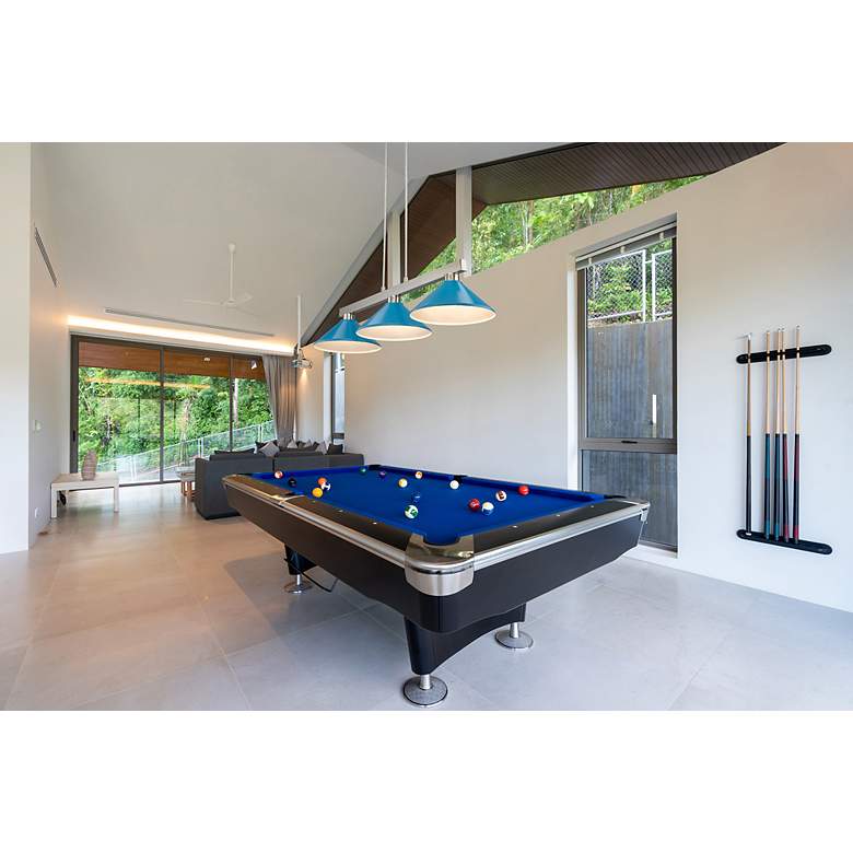 Image 3 Cobalt by Z-Lite Brushed Nickel 3 Light Billiard Light more views