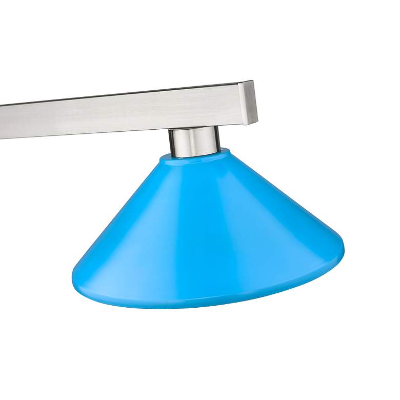 Image 6 Cobalt by Z-Lite Brushed Nickel 3 Light Billiard Light more views