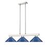 5_Cobalt by Z-Lite Brushed Nickel 3 Light Billiard Light more views