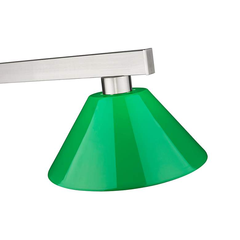 Image 6 Cobalt by Z-Lite Brushed Nickel 3 Light Billiard Light more views