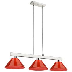 Cobalt by Z-Lite Brushed Nickel 3 Light Billiard Light