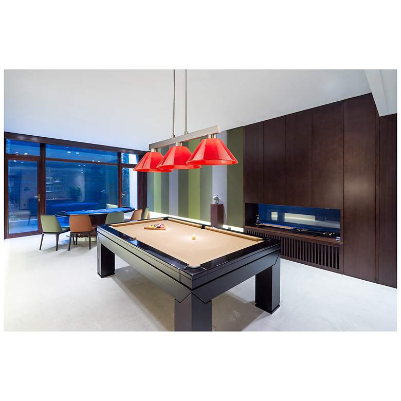 Image 2 Cobalt by Z-Lite Brushed Nickel 3 Light Billiard Light more views