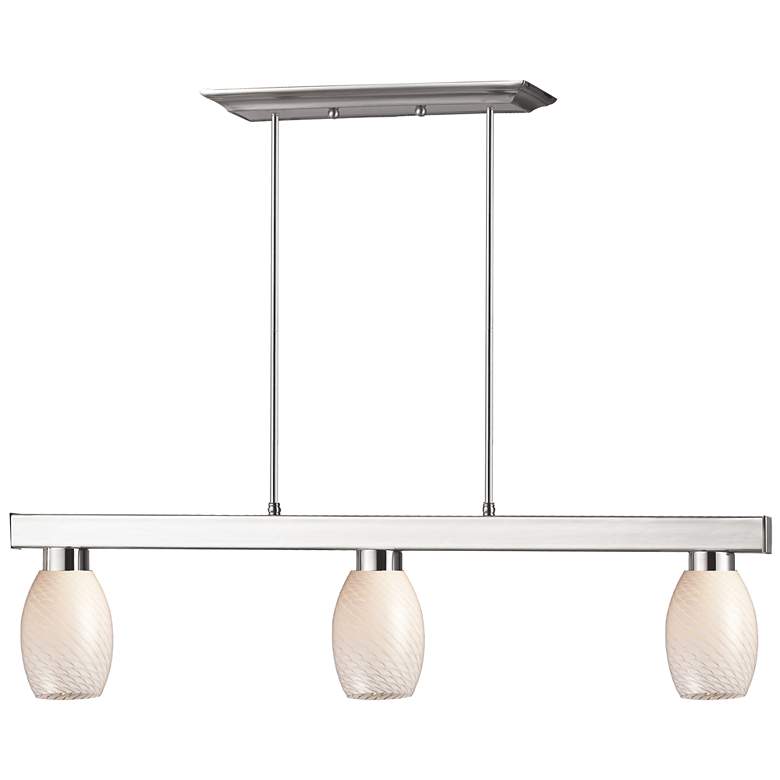 Image 1 Cobalt by Z-Lite Brushed Nickel 3 Light Billiard Light