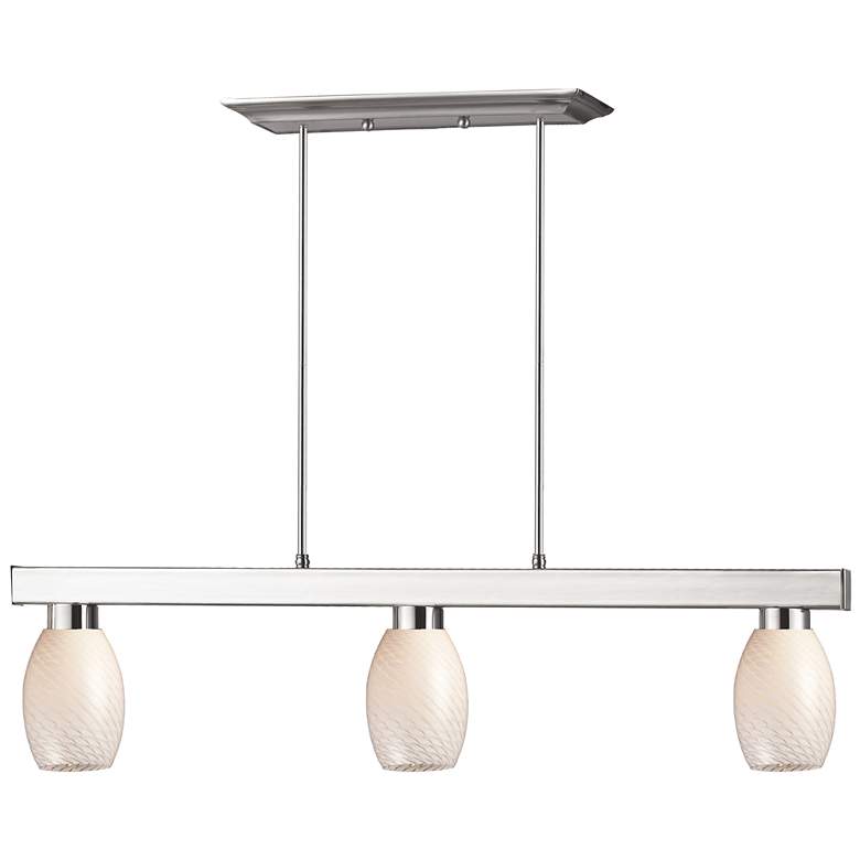 Image 1 Cobalt by Z-Lite Brushed Nickel  3 Light Billiard Light