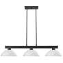 Cobalt by Z-Lite Matte Black 3 Light Billiard Light