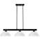 Cobalt by Z-Lite Matte Black 3 Light Billiard Light