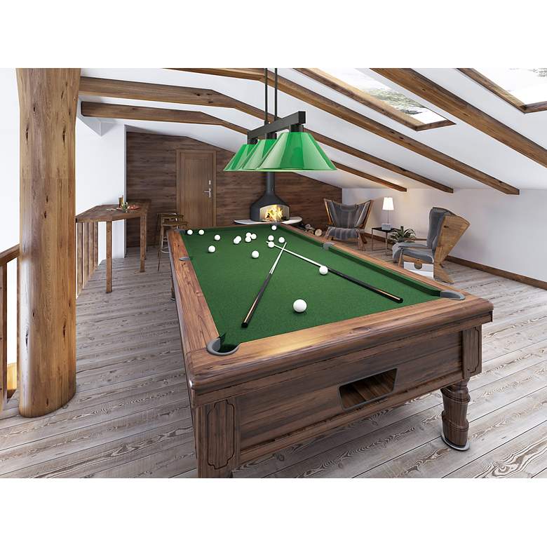 Image 3 Cobalt by Z-Lite Matte Black 3 Light Billiard Light more views